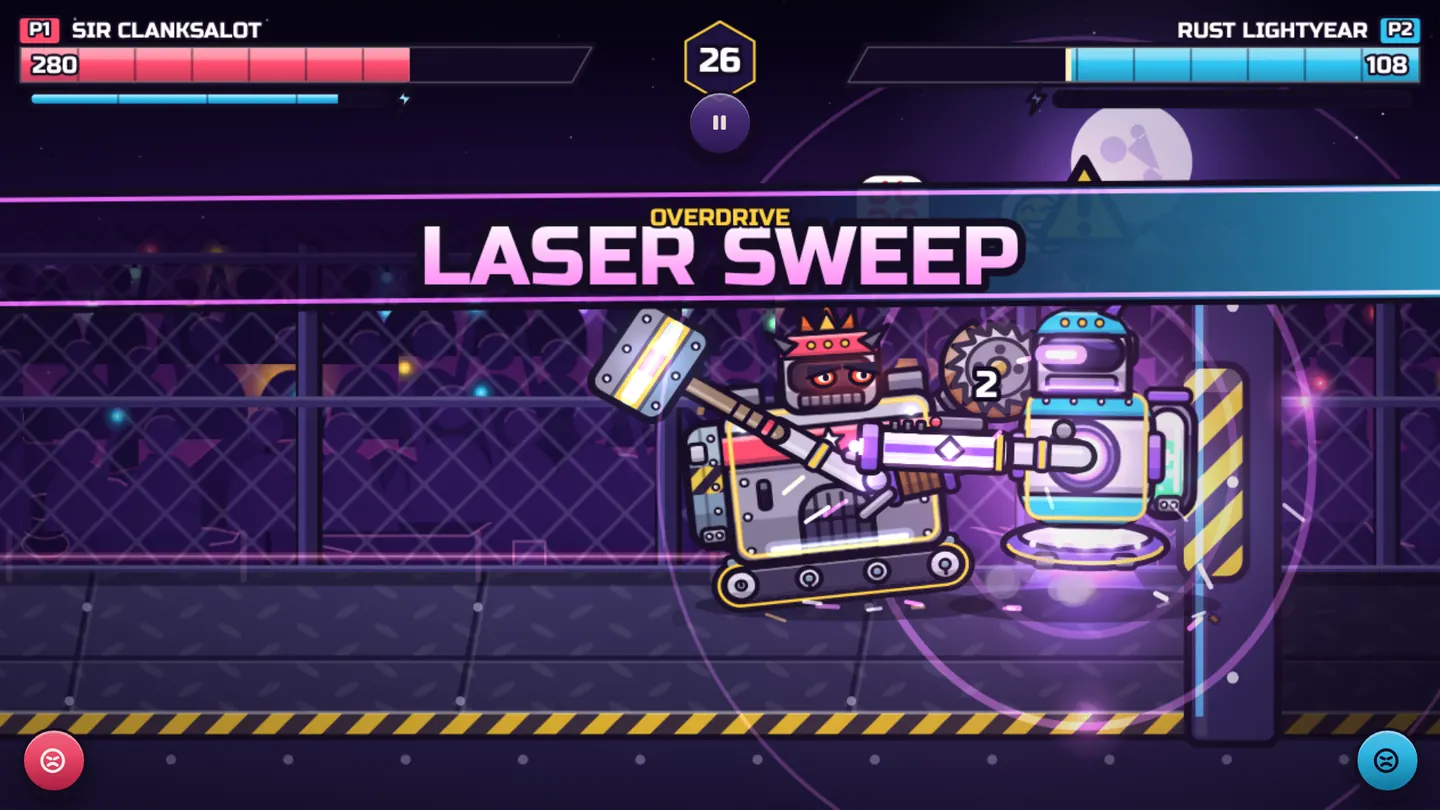 Clankmates — two robots fight in the junkyard arena